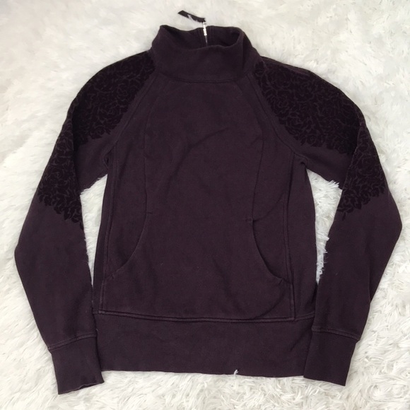 Lululemon Floral Flock Pullover Black Cherry - Picture 1 of 12